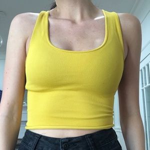 SOLD Cropped yellow tank